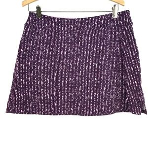 Tranquility by Colorado Clothing Women's Purple Dot Print Athletic Skort Medium